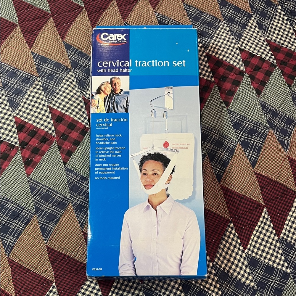 Carex Cervical Traction Set with Head Halter New in box unopened